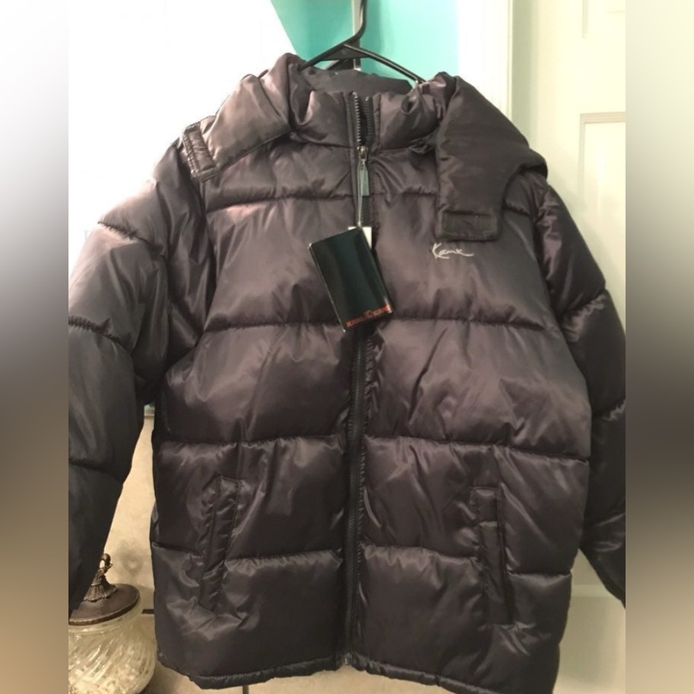 Karl Kani steel gray  boys bubble coat